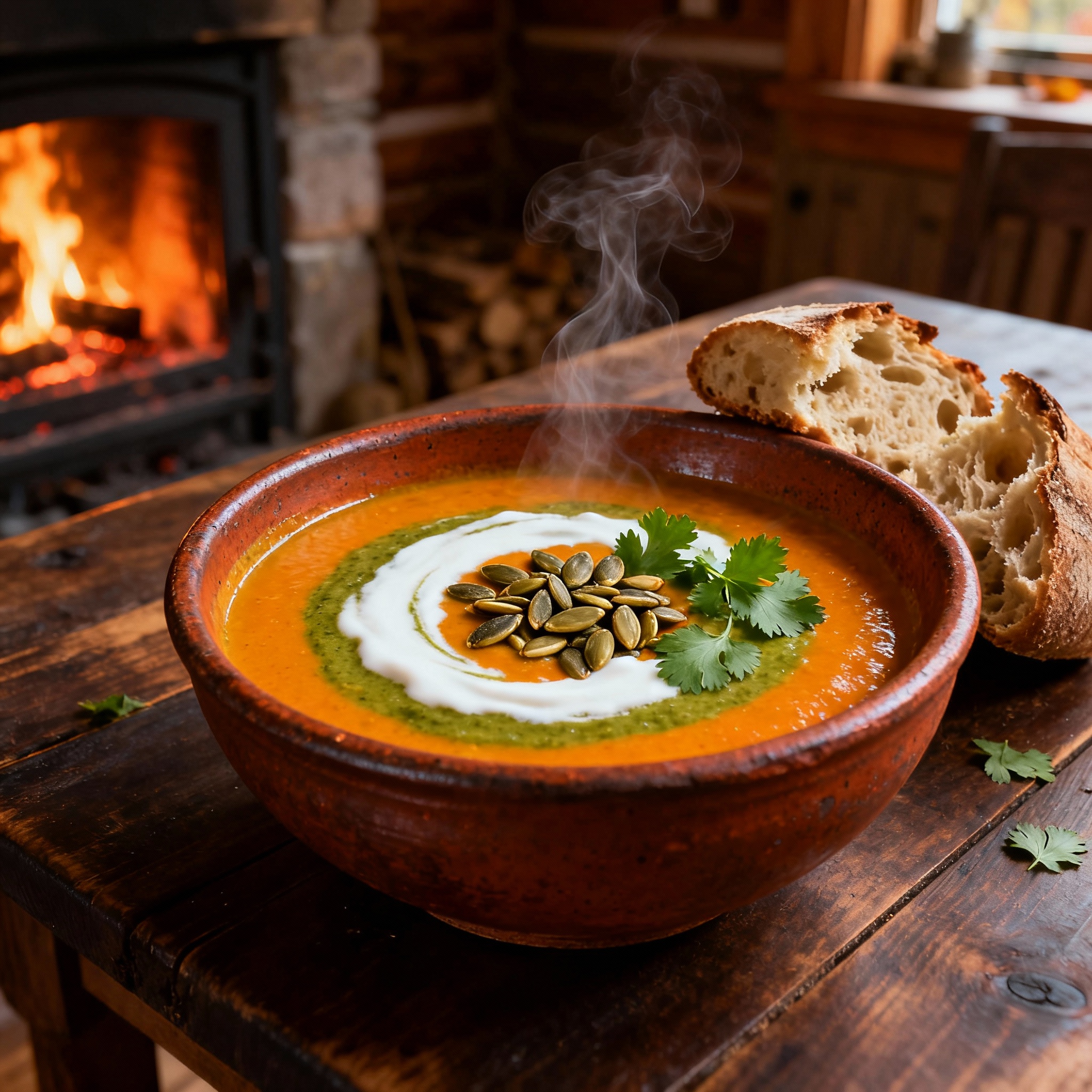 Creamy Wolffia & Sweet Potato Soup